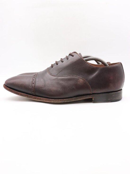 Allen Edmonds Brady Men\'s 12 D Dark Brown Cap Toe Oxford Dress Shoe Lace up main image 11
